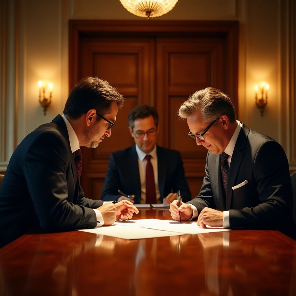 Firma de acuerdo estratégico con socios internacionales
